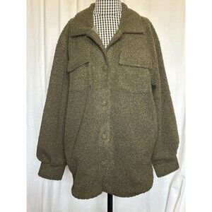 Southern Shirt  Warm and Fuzzy Shirt Jacket Cedar Size Large Fully Lined NWT $98